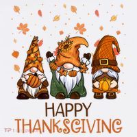 Happy Thanksgiving Gnome Squad Bucket Hat thumb 4