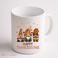 Happy Thanksgiving Gnome Squad Coffee Mug thumb 1