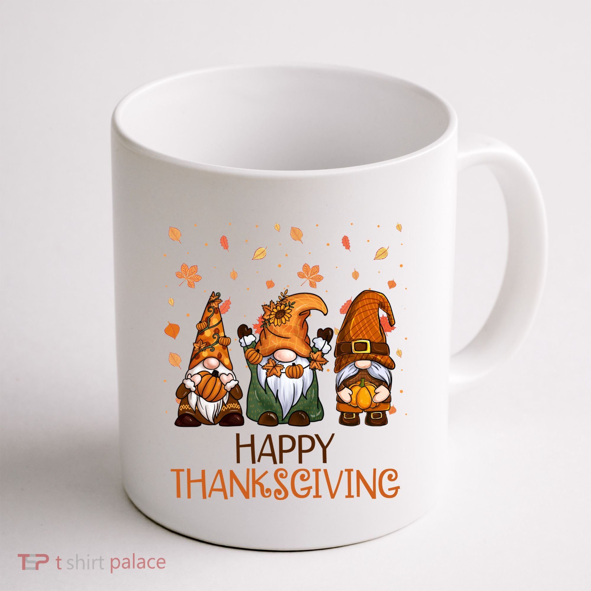 Happy Thanksgiving Gnome Squad Coffee Mug