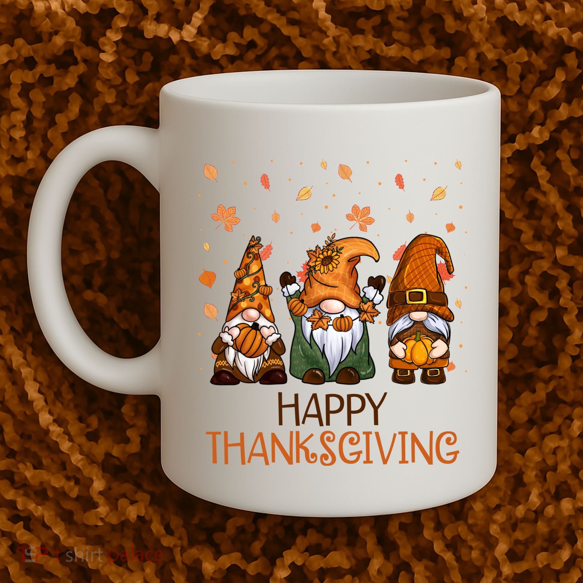 Happy Thanksgiving Gnome Squad Coffee Mug