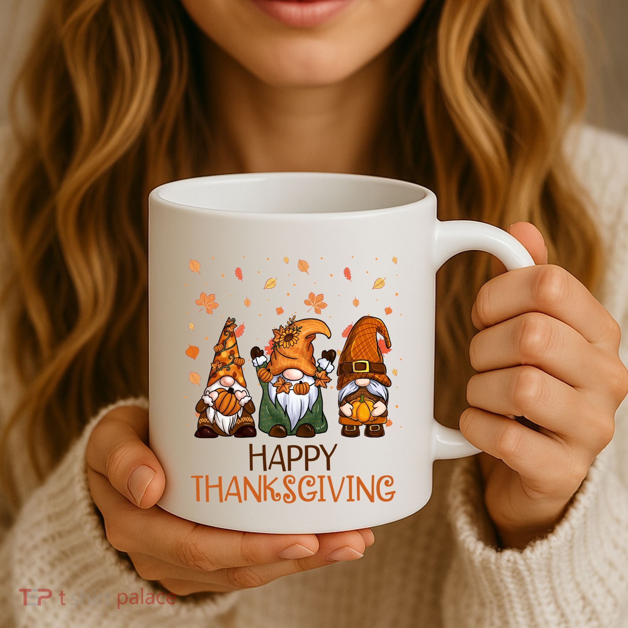 Happy Thanksgiving Gnome Squad Coffee Mug