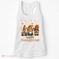 Happy Thanksgiving Gnome Squad Women's Tank Top thumb 0