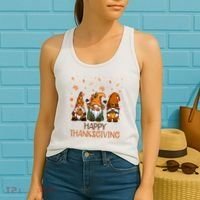 Happy Thanksgiving Gnome Squad Women's Tank Top thumb 2