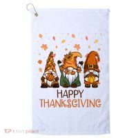 Happy Thanksgiving Gnome Squad Golf Towel thumb 0