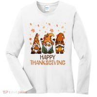 Happy Thanksgiving Gnome Squad Women's Long Sleeve Shirt thumb 0