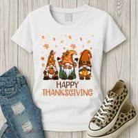 Happy Thanksgiving Gnome Squad Women's T-Shirt thumb 3