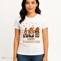 Happy Thanksgiving Gnome Squad Women's T-Shirt thumb 4