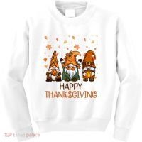Happy Thanksgiving Gnome Squad Kids Sweatshirt thumb 0