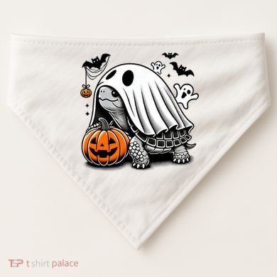 Halloween Turtle Ghost Pumpkin Costume Terrapin Tortoise USA-Made Doggie Bandana