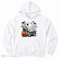 Halloween Turtle Ghost Pumpkin Costume Terrapin Tortoise Hoodie thumb 0