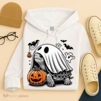 Halloween Turtle Ghost Pumpkin Costume Terrapin Tortoise Hoodie thumb 4