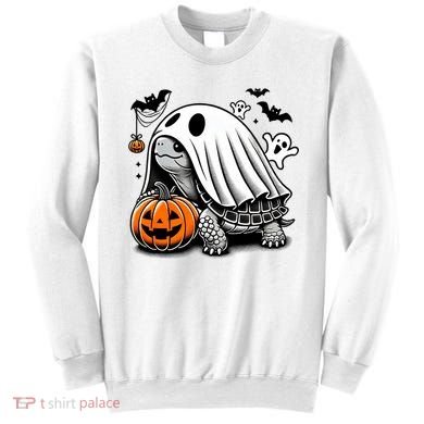 Halloween Turtle Ghost Pumpkin Costume Terrapin Tortoise Sweatshirt