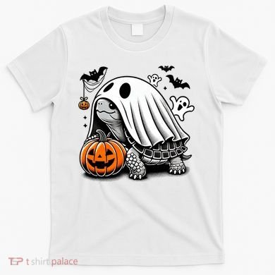 Halloween Turtle Ghost Pumpkin Costume Terrapin Tortoise T-Shirt