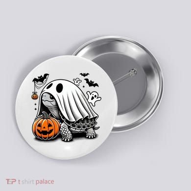 Halloween Turtle Ghost Pumpkin Costume Terrapin Tortoise Button