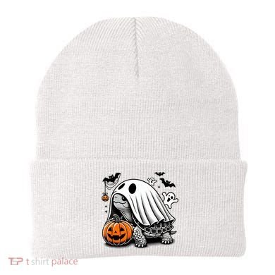 Halloween Turtle Ghost Pumpkin Costume Terrapin Tortoise Beanie