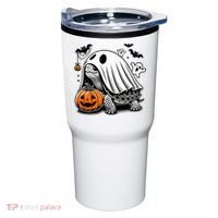 Halloween Turtle Ghost Pumpkin Costume Terrapin Tortoise Tumbler thumb 0