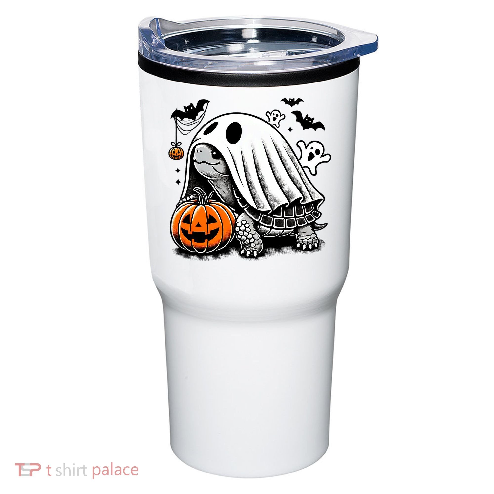 Halloween Turtle Ghost Pumpkin Costume Terrapin Tortoise Tumbler