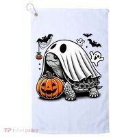 Halloween Turtle Ghost Pumpkin Costume Terrapin Tortoise Golf Towel thumb 0