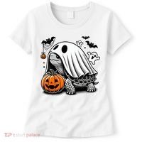 Halloween Turtle Ghost Pumpkin Costume Terrapin Tortoise Women's T-Shirt thumb 0