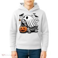 Halloween Turtle Ghost Pumpkin Costume Terrapin Tortoise Kids Hoodie thumb 4