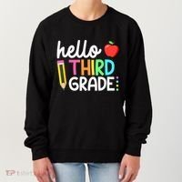 Hello Third Grade Team 3rd Grade Back To School Teacher Women's Sweatshirt thumb 0