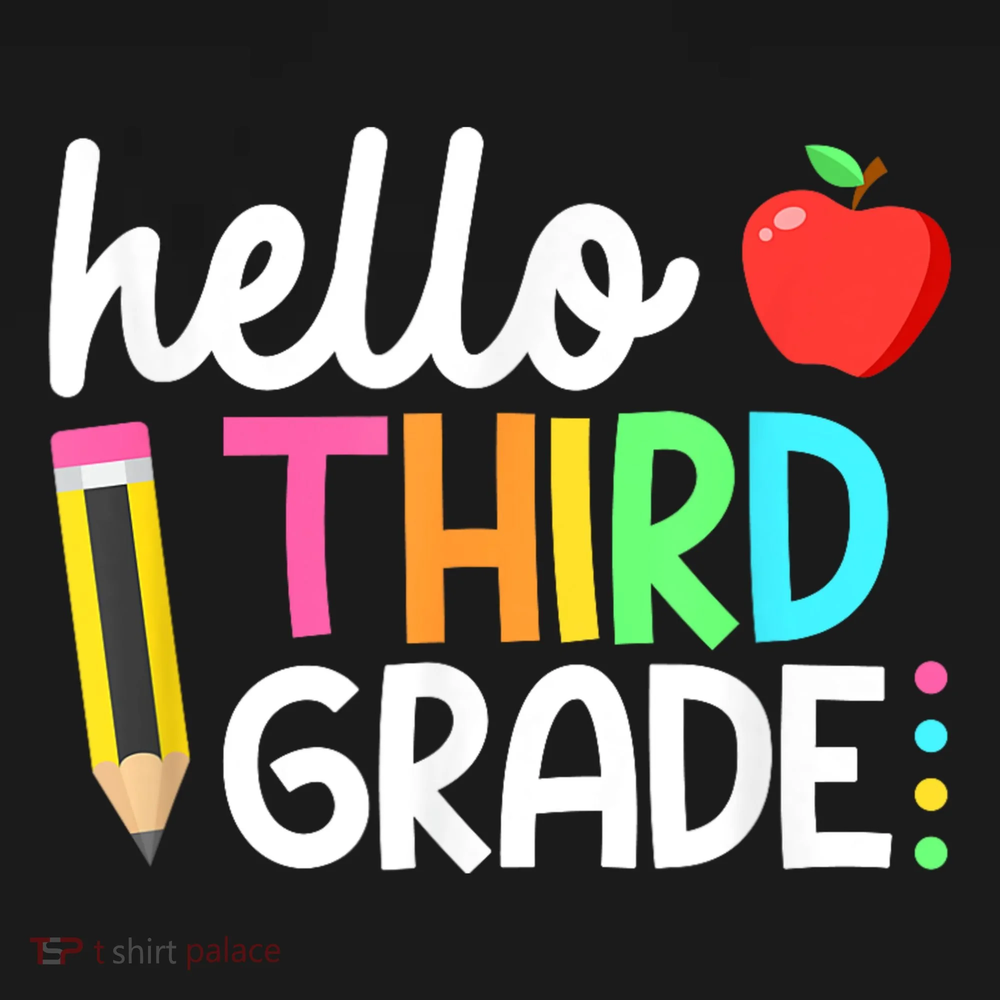 Hello Third Grade Team 3rd Grade Back To School Teacher Doggie Tank