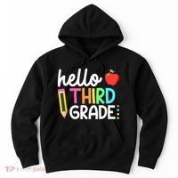 Hello Third Grade Team 3rd Grade Back To School Teacher Hoodie thumb 0