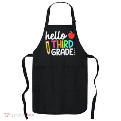 Hello Third Grade Team 3rd Grade Back To School Teacher Apron