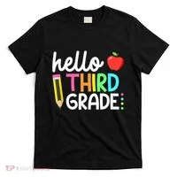 Hello Third Grade Team 3rd Grade Back To School Teacher T-Shirt thumb 0