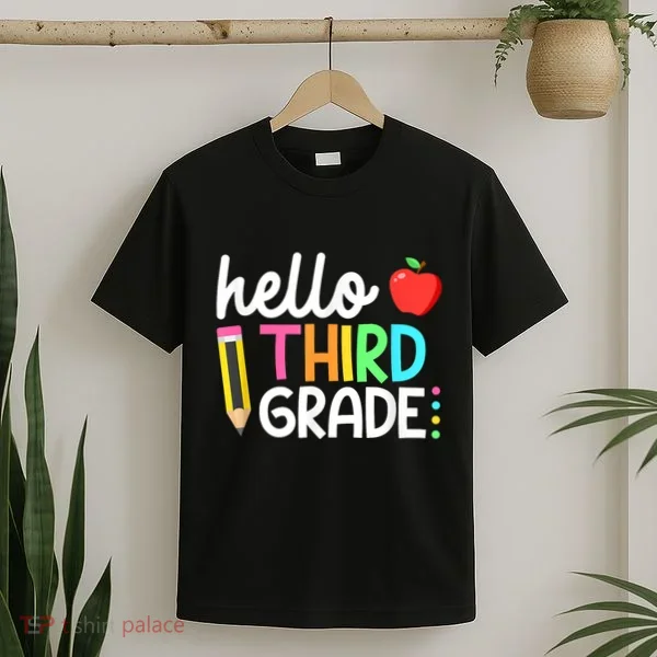 Hello Third Grade Team 3rd Grade Back To School Teacher T-Shirt