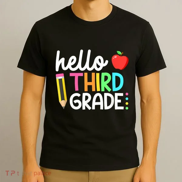 Hello Third Grade Team 3rd Grade Back To School Teacher T-Shirt