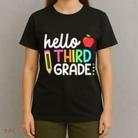 Hello Third Grade Team 3rd Grade Back To School Teacher T-Shirt thumb 4