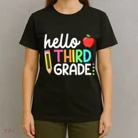 Hello Third Grade Team 3rd Grade Back To School Teacher T-Shirt thumb 4