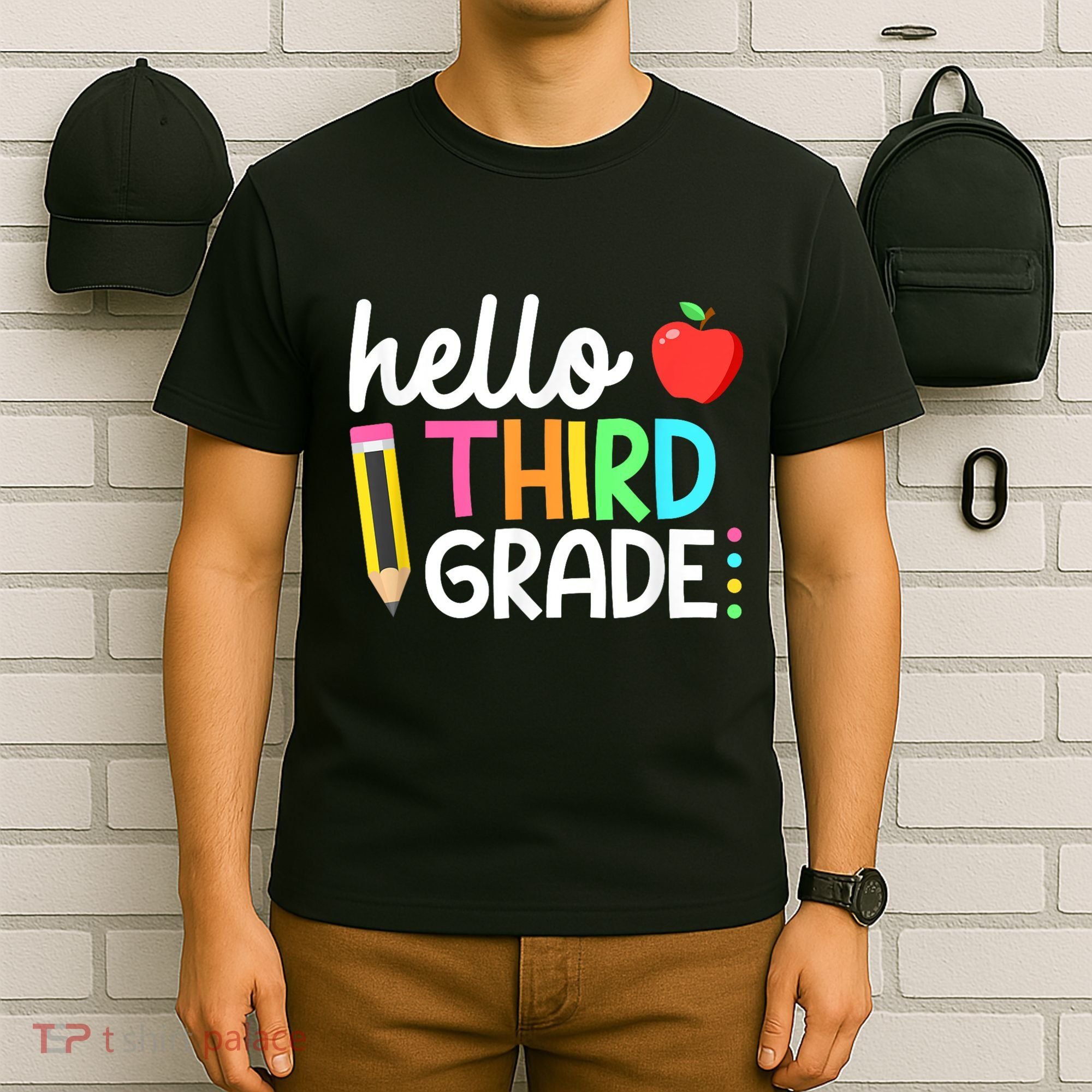 Hello Third Grade Team 3rd Grade Back To School Teacher T-Shirt
