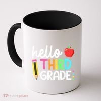 Hello Third Grade Team 3rd Grade Back To School Teacher Coffee Mug thumb 0