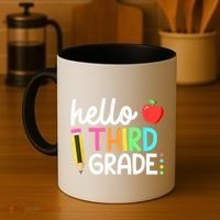 Hello Third Grade Team 3rd Grade Back To School Teacher Coffee Mug thumb 4