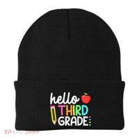 Hello Third Grade Team 3rd Grade Back To School Teacher Beanie thumb 0