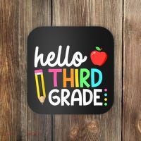 Hello Third Grade Team 3rd Grade Back To School Teacher Coaster thumb 0