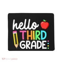 Hello Third Grade Team 3rd Grade Back To School Teacher Mousepad thumb 0