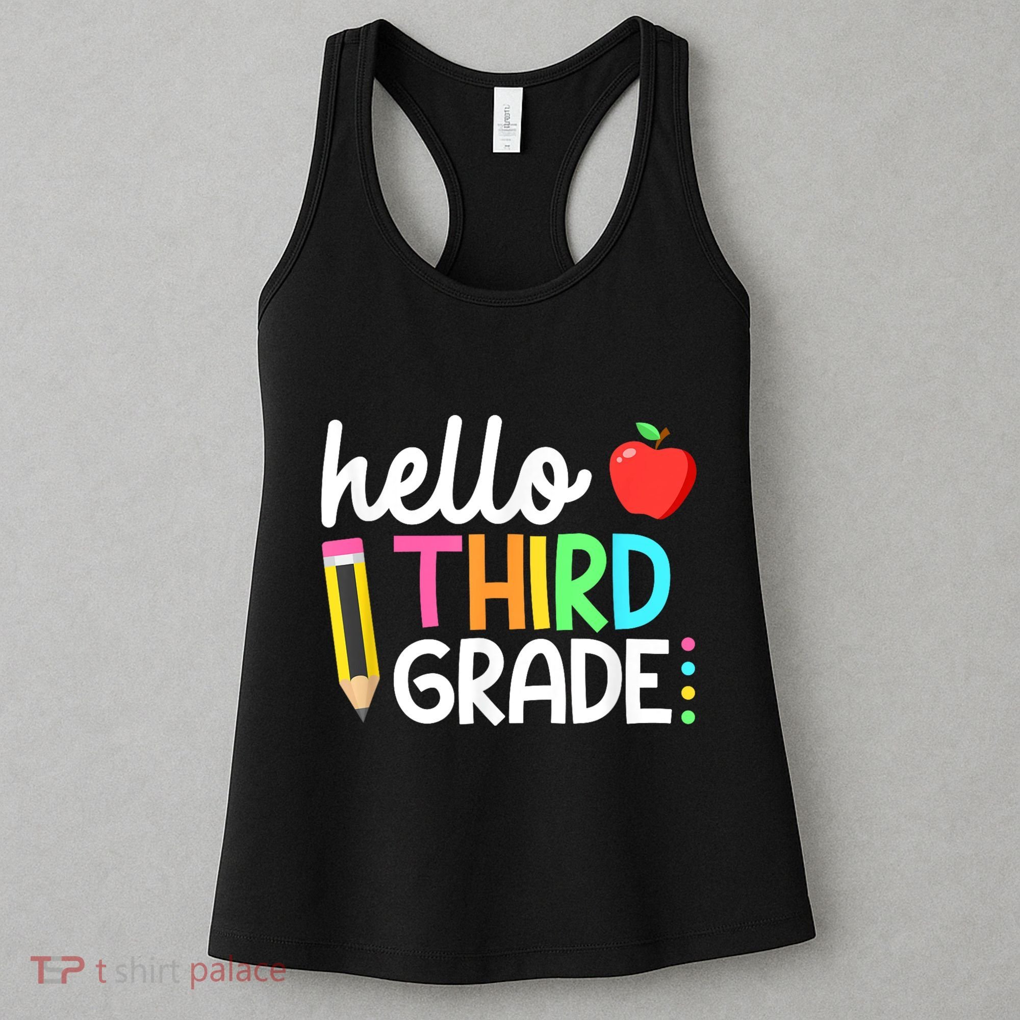 Hello Third Grade Team 3rd Grade Back To School Teacher Women's Tank Top