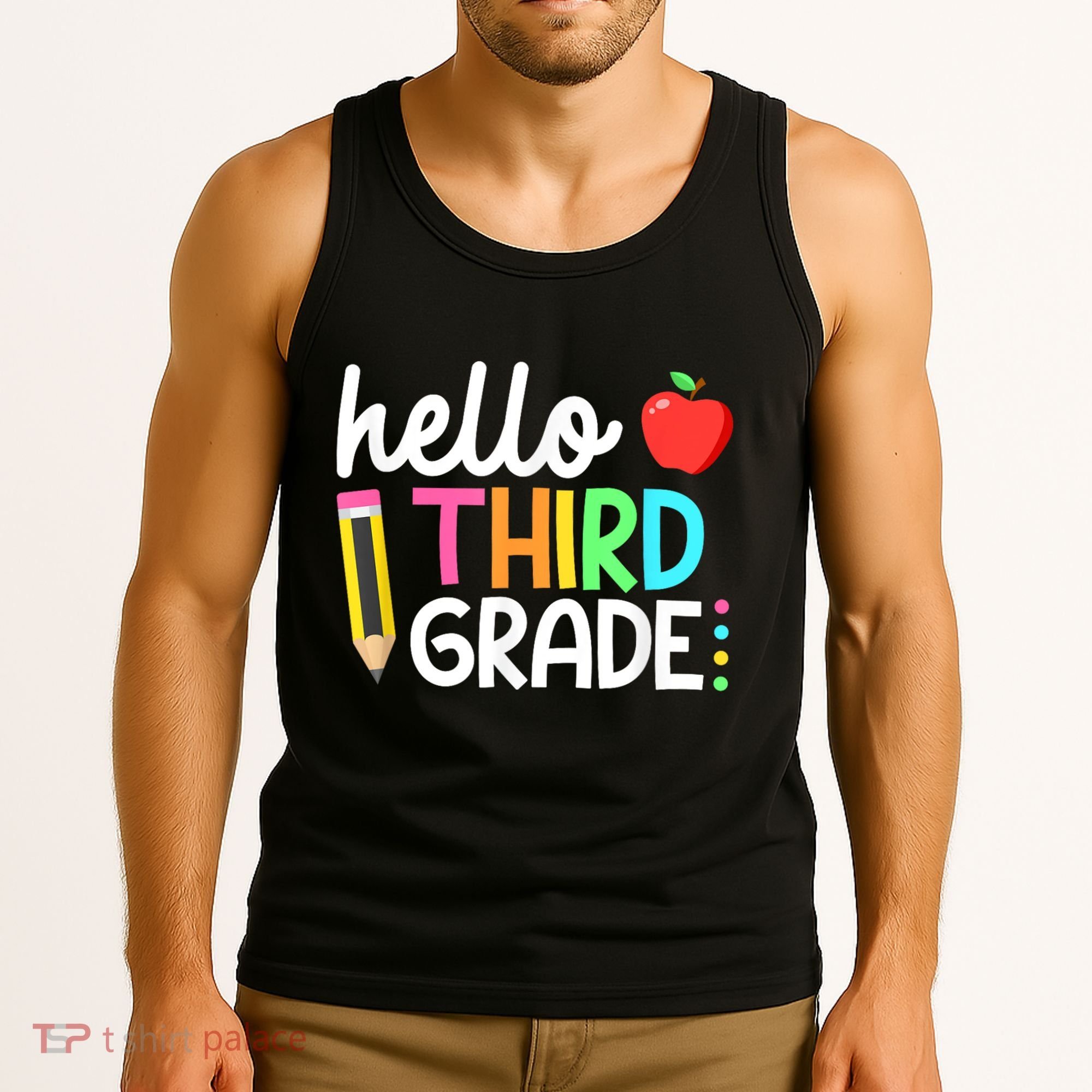 Hello Third Grade Team 3rd Grade Back To School Teacher Tank Top