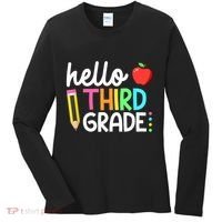Hello Third Grade Team 3rd Grade Back To School Teacher Women's Long Sleeve Shirt thumb 0