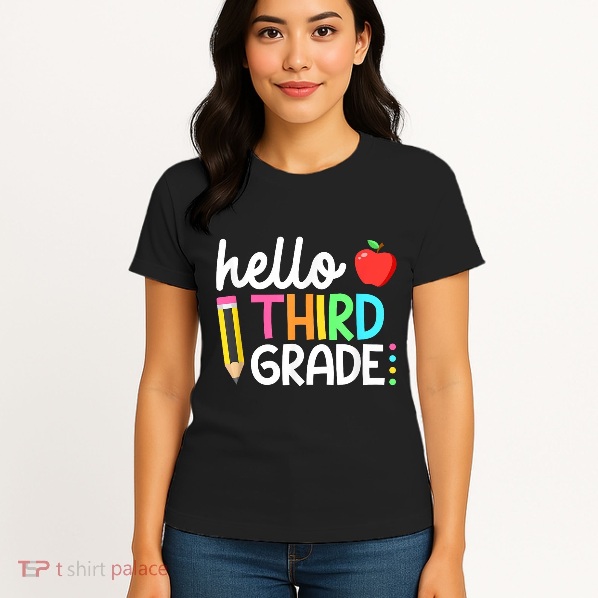 Hello Third Grade Team 3rd Grade Back To School Teacher Women's T-Shirt