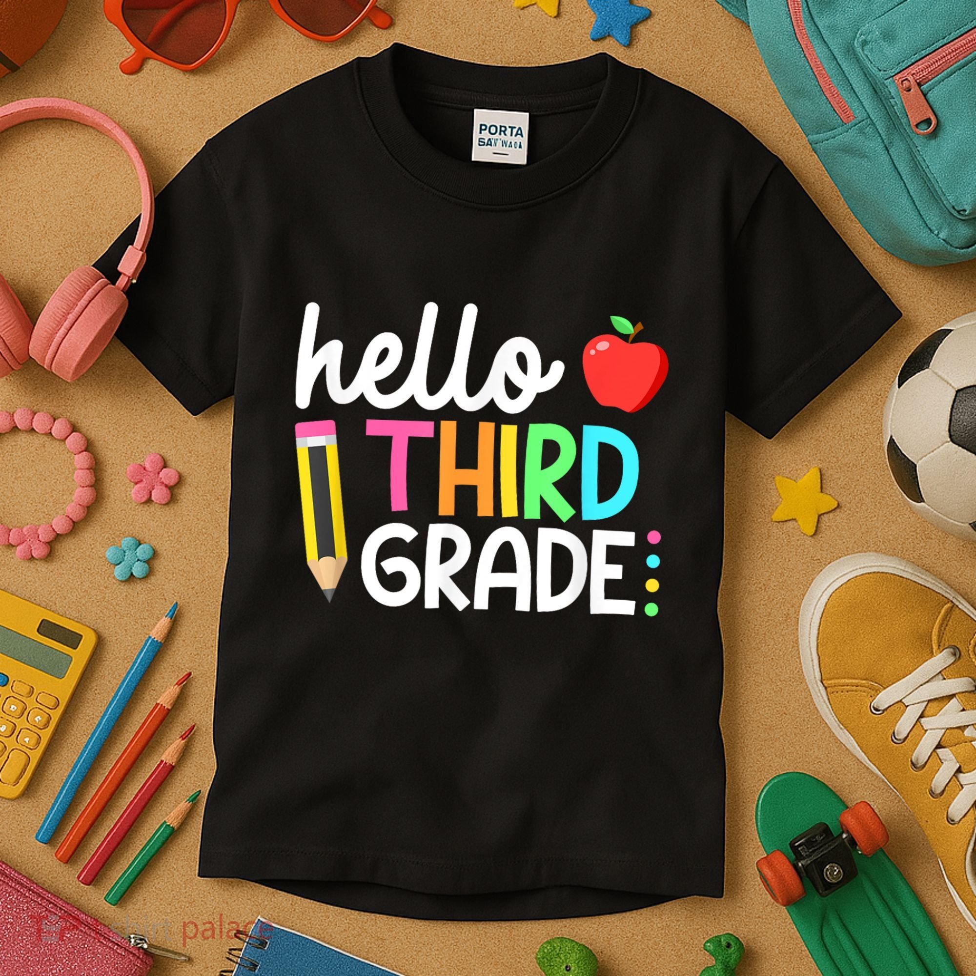 Hello Third Grade Team 3rd Grade Back To School Teacher Kids T-Shirt