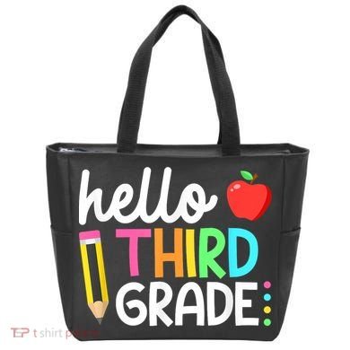Hello Third Grade Team 3rd Grade Back To School Teacher Tote Bag
