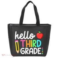Hello Third Grade Team 3rd Grade Back To School Teacher Tote Bag thumb 0