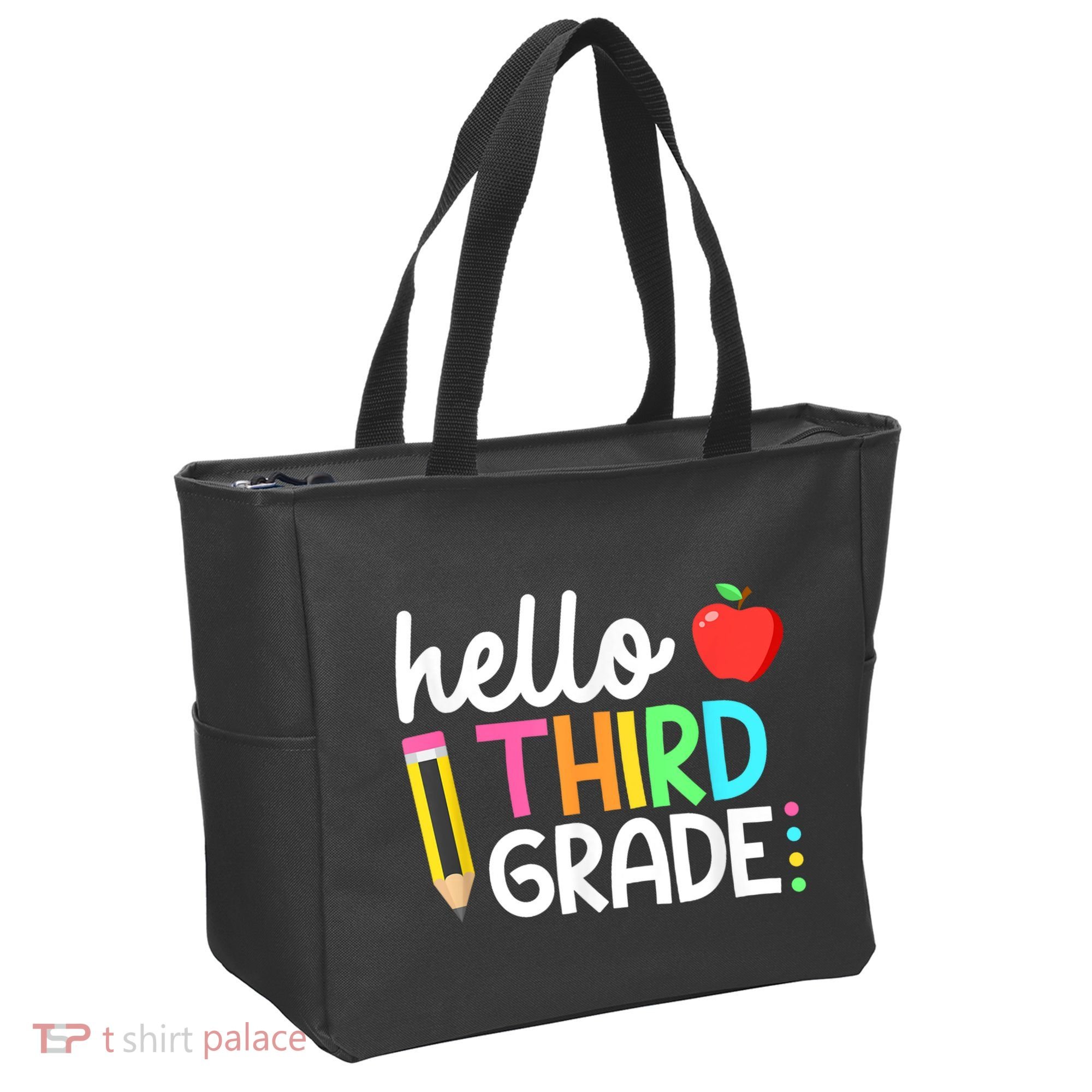 Hello Third Grade Team 3rd Grade Back To School Teacher Tote Bag
