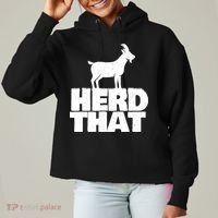 Herd That Goat Farm Animal Lover Rancher Farmer Farming Ladies Heavyweight Boxy Pullover Hoodie thumb 0