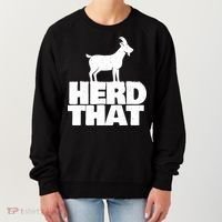 Herd That Goat Farm Animal Lover Rancher Farmer Farming Women's Sweatshirt thumb 0