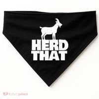 Herd That Goat Farm Animal Lover Rancher Farmer Farming USA-Made Doggie Bandana thumb 0